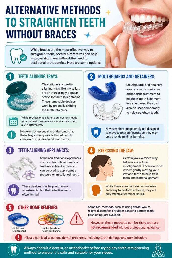 Alternative Methods to Straighten Teeth Without Braces