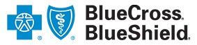 Blue Cross Blue Shield logo.