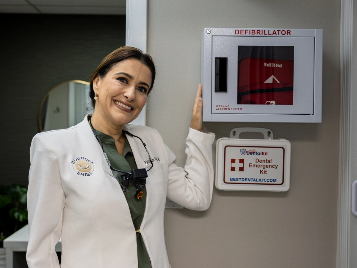 Dental office defibrillator for emergency patient care
