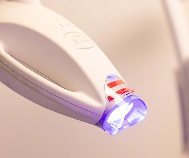 Professional in-office teeth whitening procedure