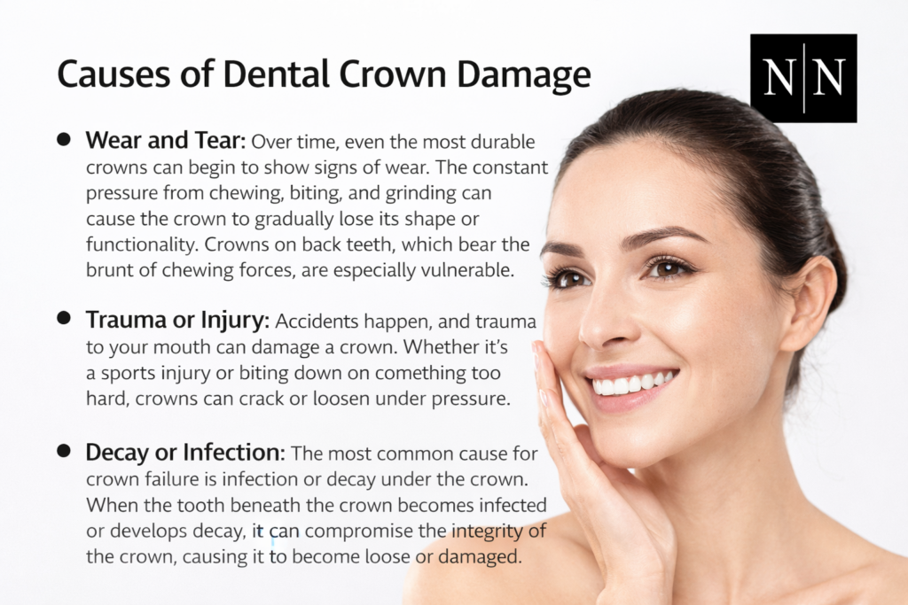 Causes of Dental Crown Damage