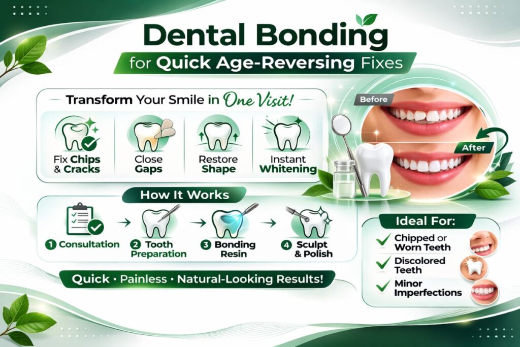 Dental Bonding for Quick Age-Reversing Fixes