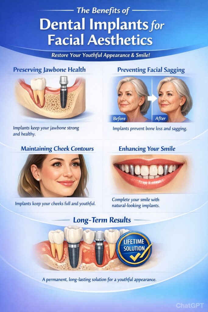 The Benefits of Dental Implants for Facial Aesthetics