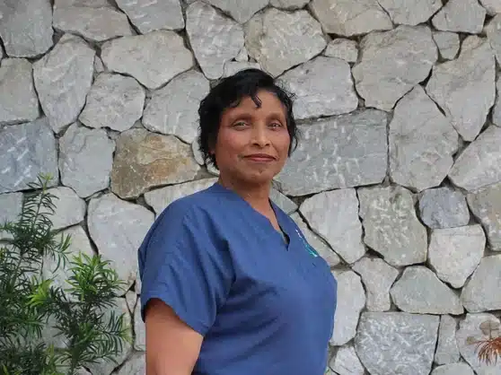 Portrait of a female veterinary staff member at Condado Veterinary Hospital