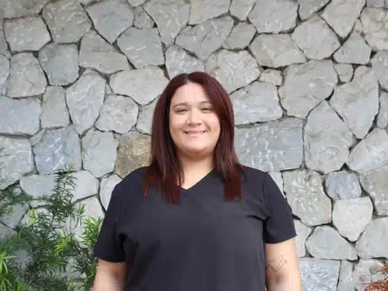 Portrait of a female veterinary staff member at Condado Veterinary Hospital