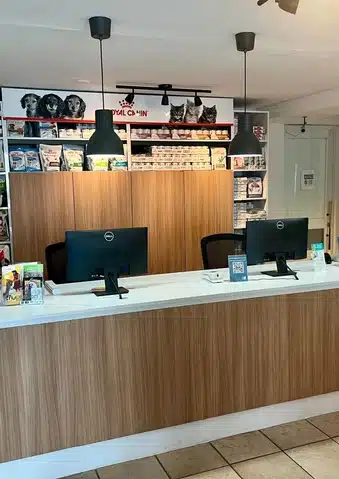 Front reception desk