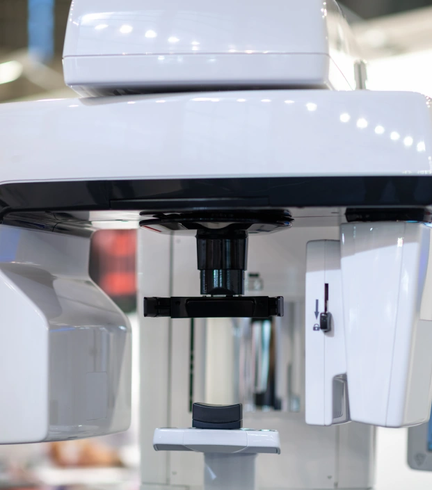 Close up of digital orthodontic imaging equipment