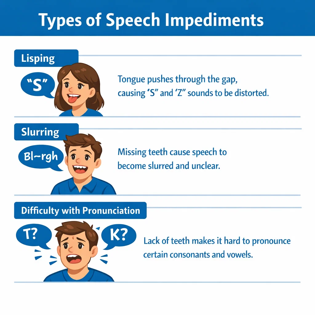 types of speech impediments