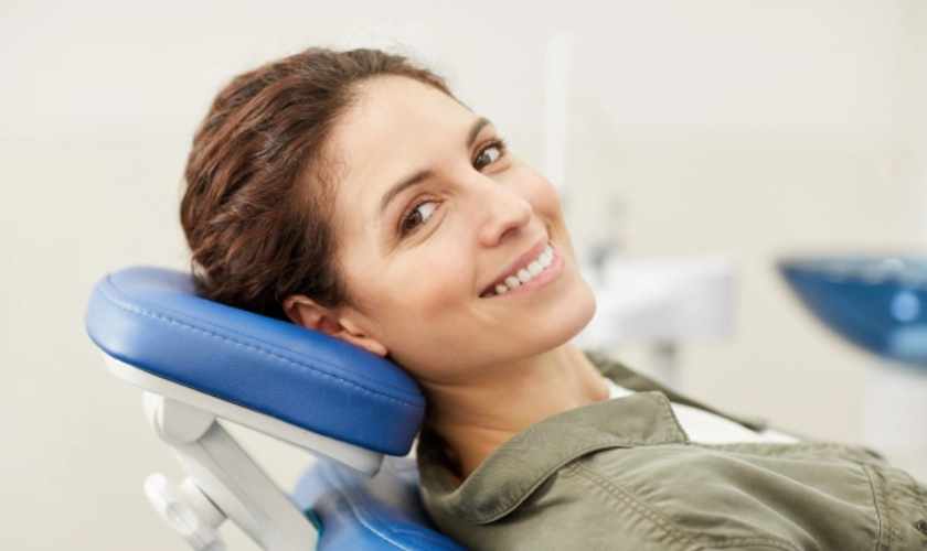 Patient undergoing gum disease treatment at Sparkill Dental