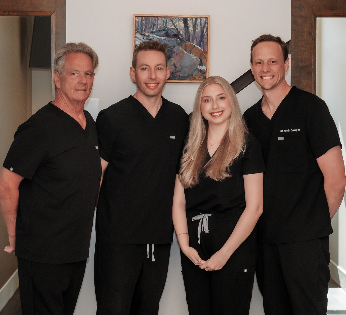 Dentists at Drewyer Dentistry providing comprehensive dental care