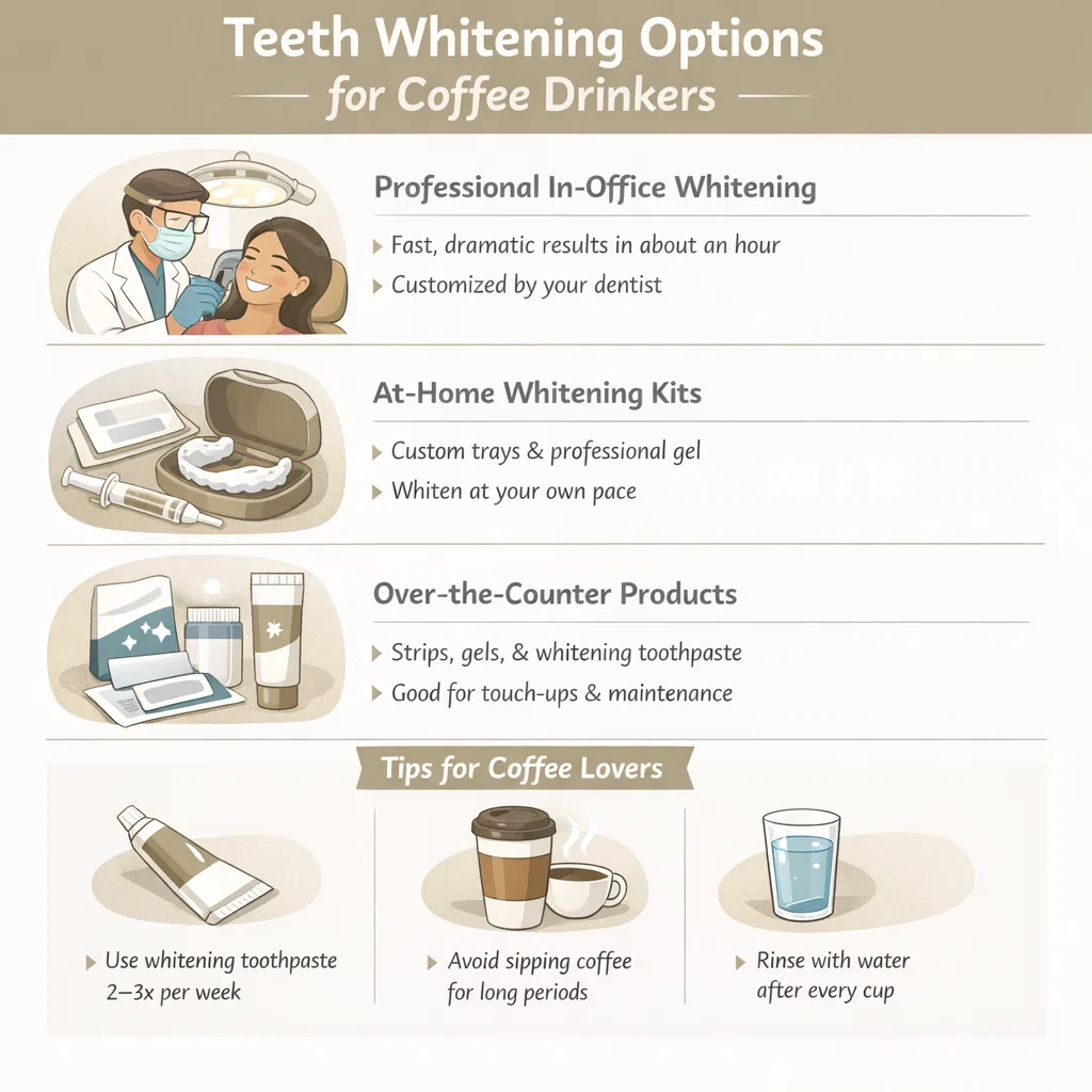 teeth whitening options for coffee lovers