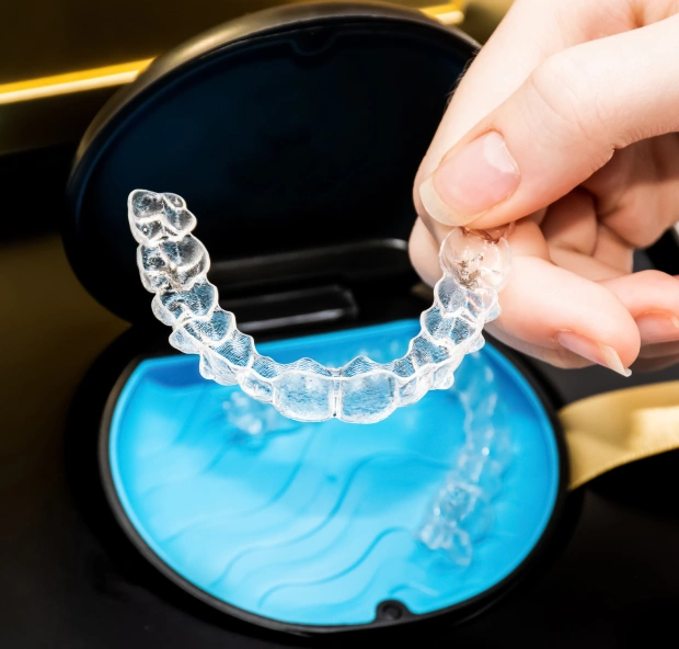 Invisalign clear aligners consultation At Flossophy Dental Studio in Fort Worth office.