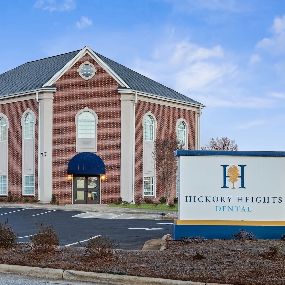 The welcoming Hickory Heights Dental team and reception area