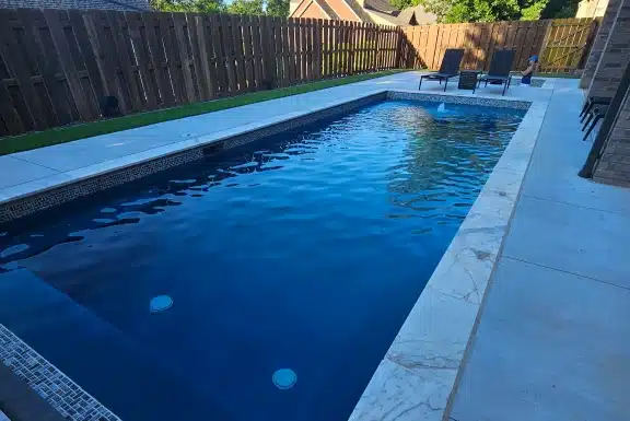 Vinyl Pool backyard