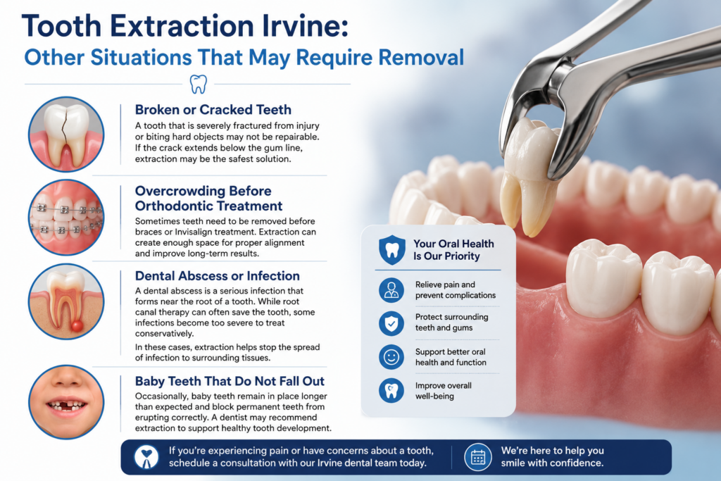 Tooth Extraction Irvine Other Situations That May Require Removal