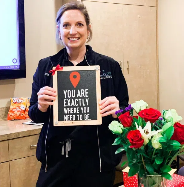 team member at joplin family dental 