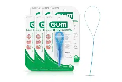 GUM 840RI EEZ-Thru Floss Threaders 25 count (Pack of 6)