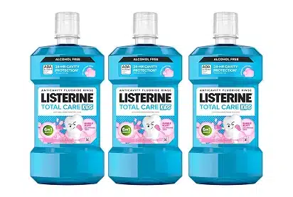 Listerine Smart Rinse Mouthwash Zero Alcohol Bubblegum (Pack of 3)