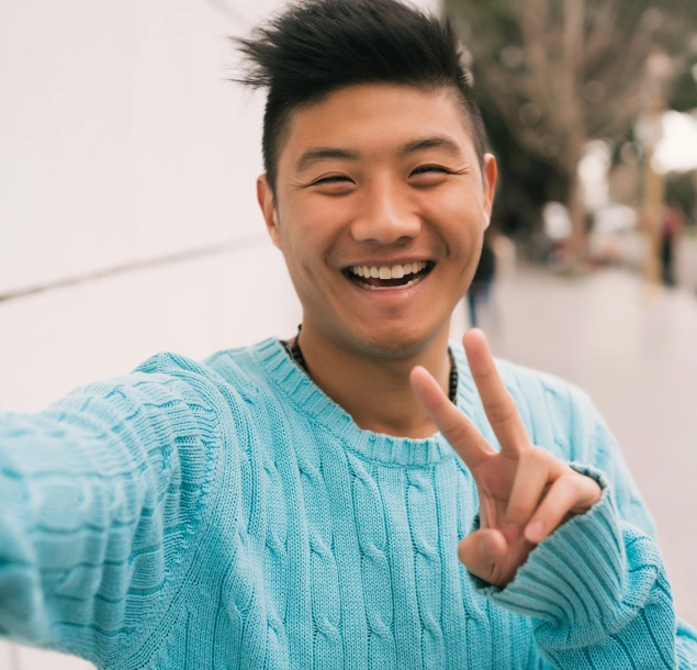 Gentleman smiling after receiving dental sealants treatment at Lilburn Smile Makers Dental in Lilburn, Georgia