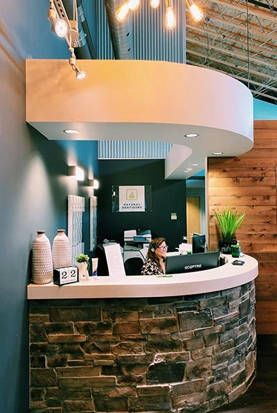 Reception area of Northwest Natural Dentistry