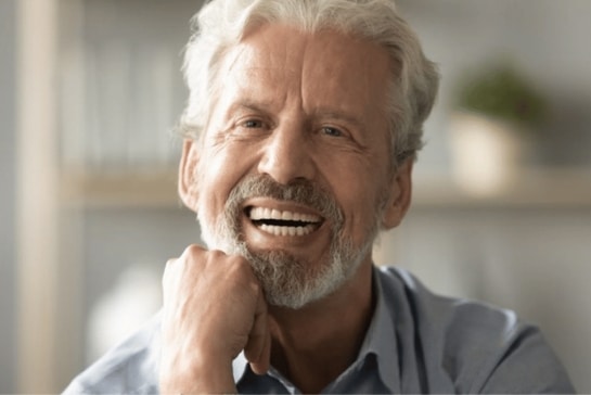Successful smile after denture treatment in yorkville IL-prairie garden dental-yorkville