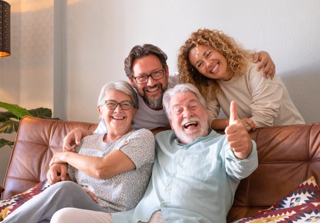 Happy family after receiving gentle and comfortable dental care at Rocklin Comprehensive Dentistry