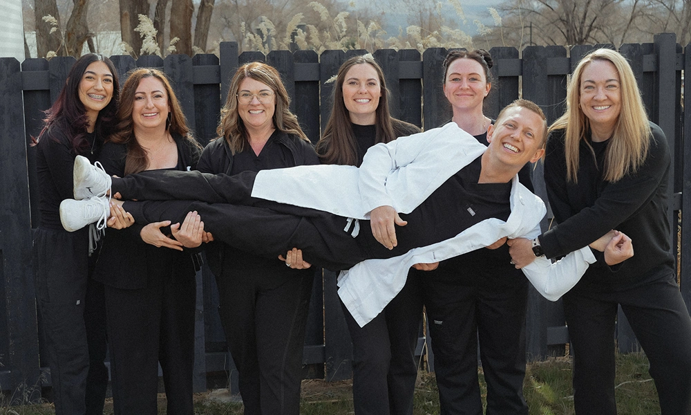 Dr. Nathan Millerberg and Rifle Valley Family Dentistry staff members