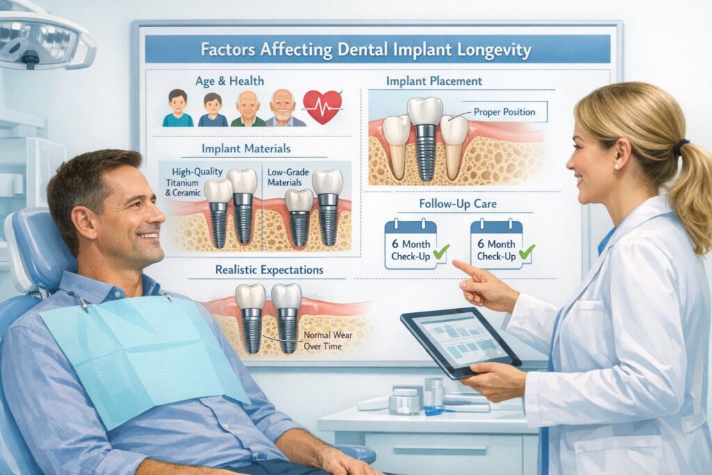 dental implants longevity varies among patients