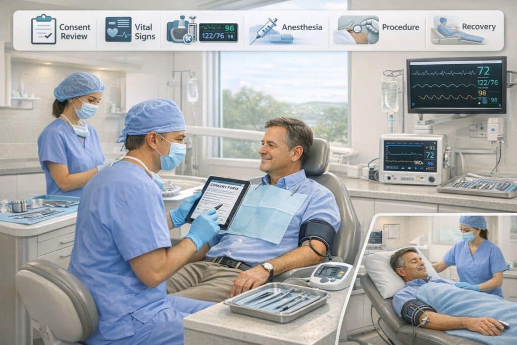 what happens the day of the procedure