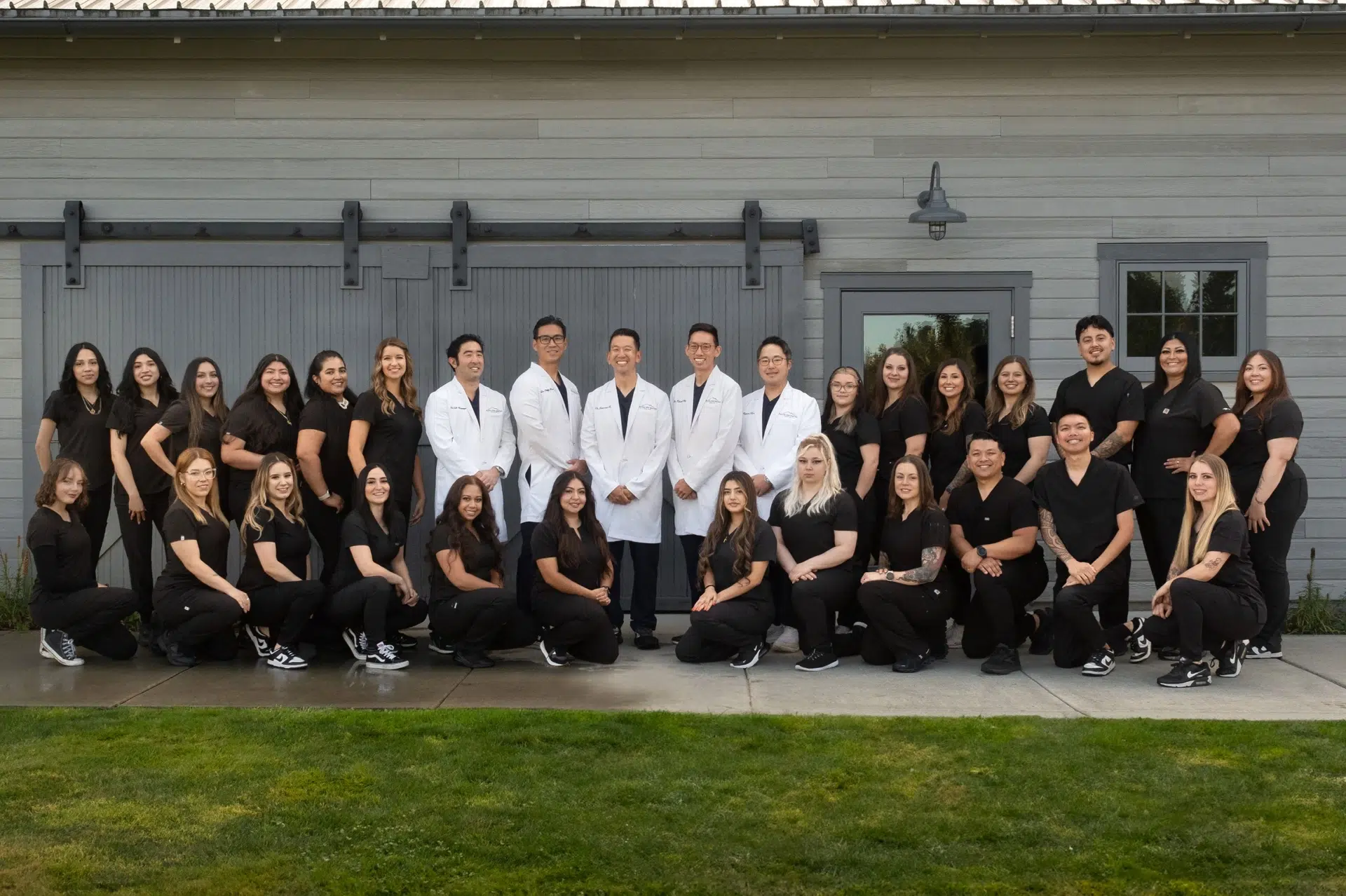 Dental Team Group Photo Clinic Home
