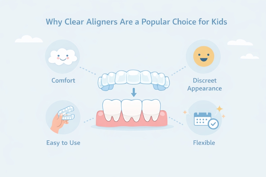 Why Clear Aligners are a Popular Choice for Kids
