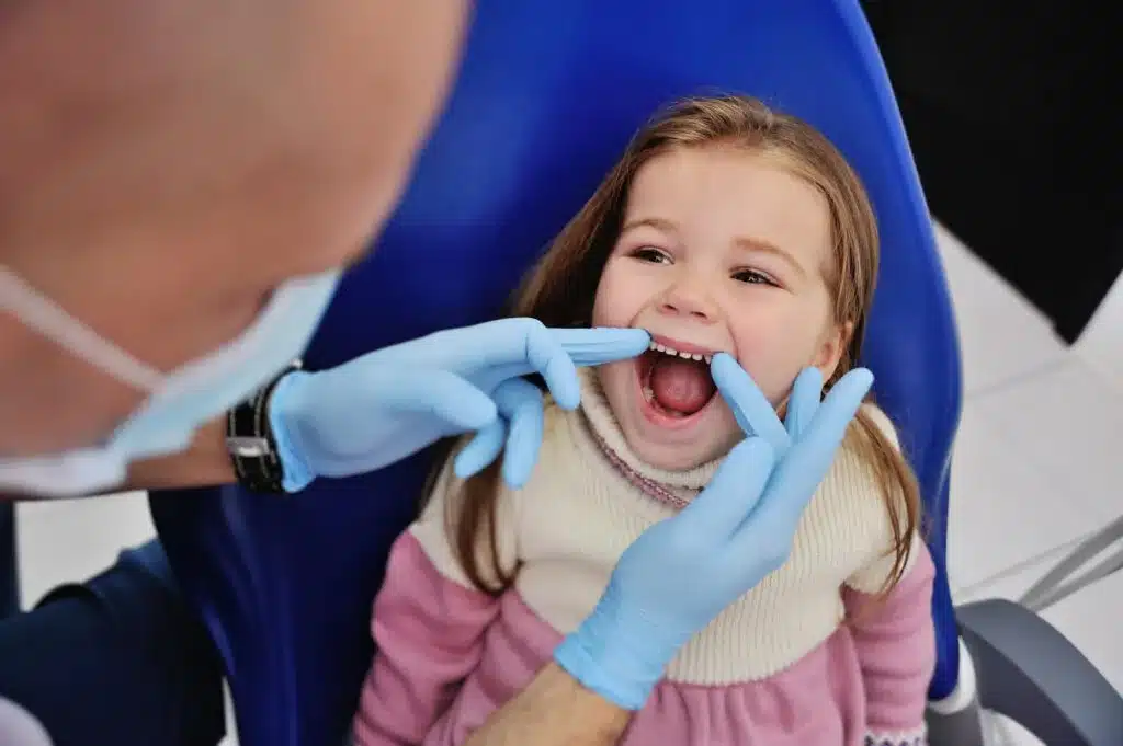 Child with swollen gums