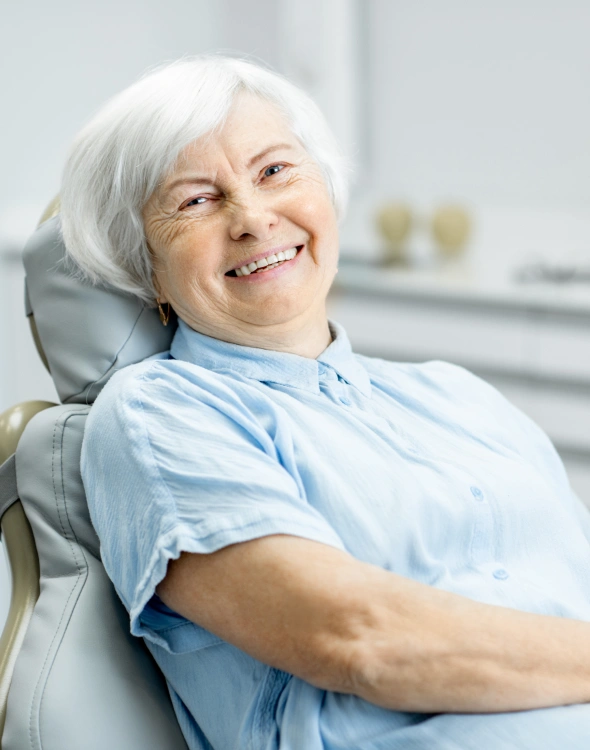 Patient receiving root canal therapy to relieve tooth pain