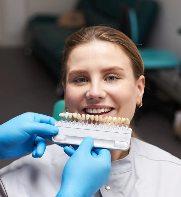 Dental veneers shade matching at Warwick Dental Oklahoma City