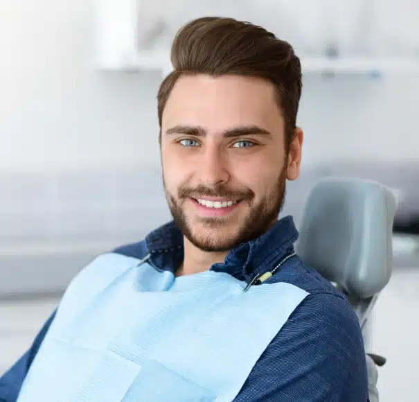 Man receiving periodontal disease treatment at Willow Street Dental in Chippewa Falls, WI