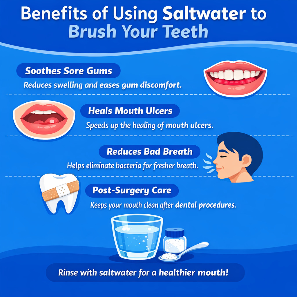 Is It Good To Brush Your Teeth With Salt 2 benefits of using saltwater to brush your teeth