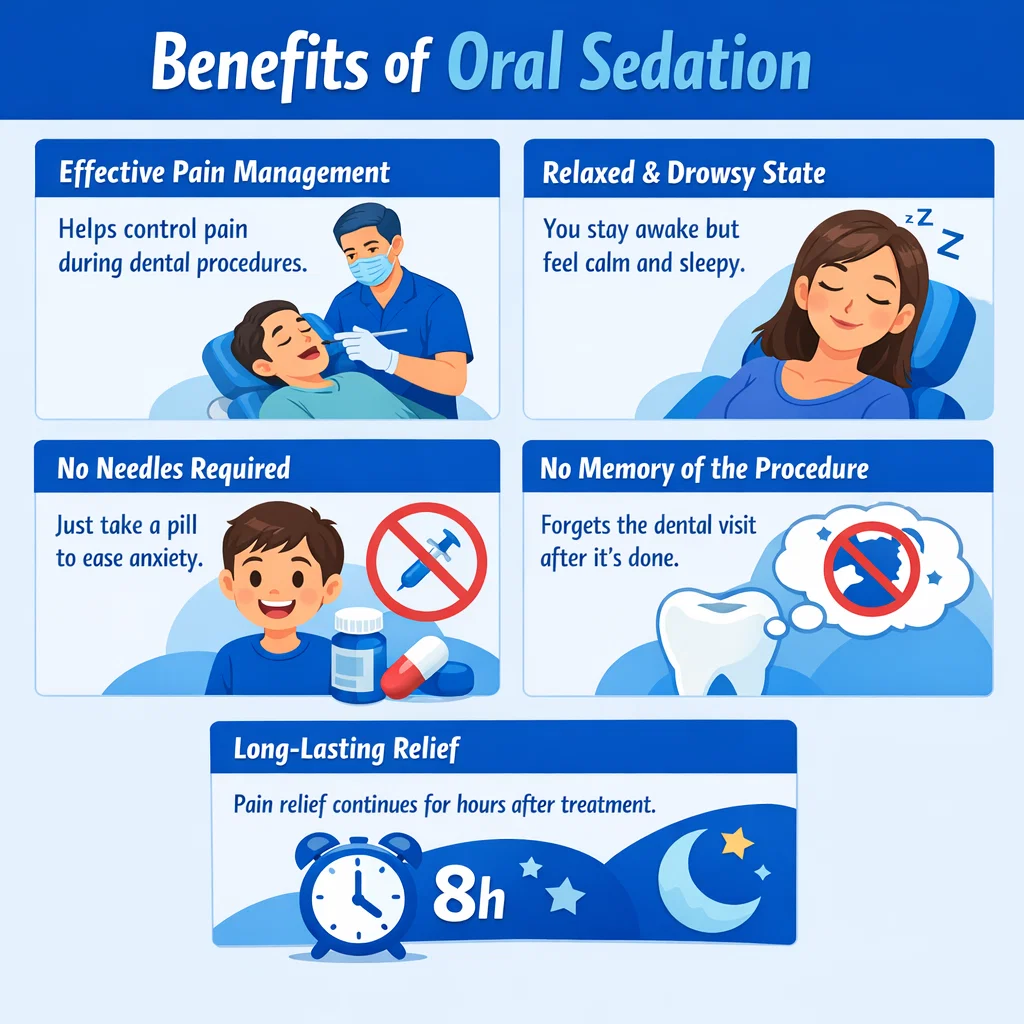 Oral Sedation for Tooth Extractions: The Full Process 2 benefits of oral sedation