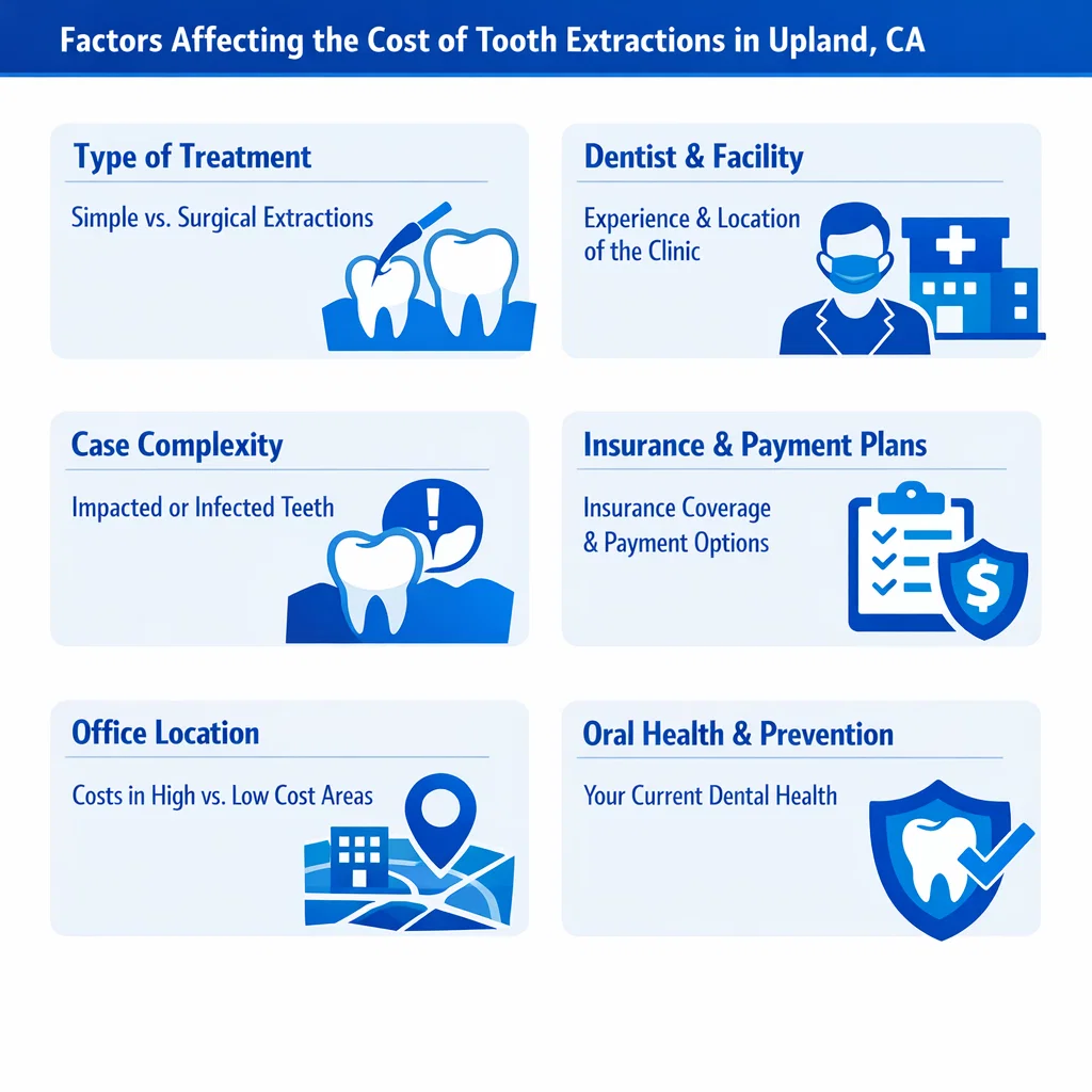 Tooth Extraction Cost in Upland 1 factors affecting tooth extraction cost in upland