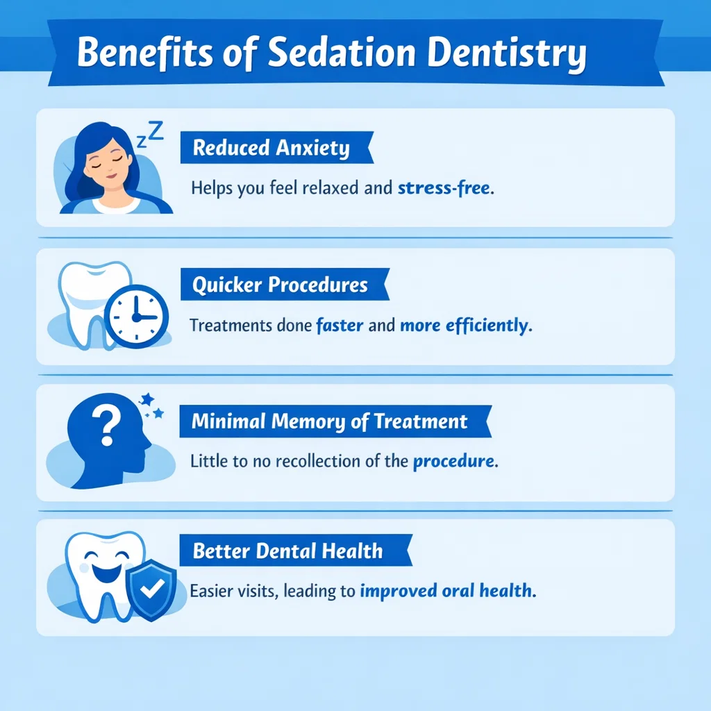 Sedation for Complex Dental Procedures: Staying Calm and Comfortable 2 benefits of sedation dentistry