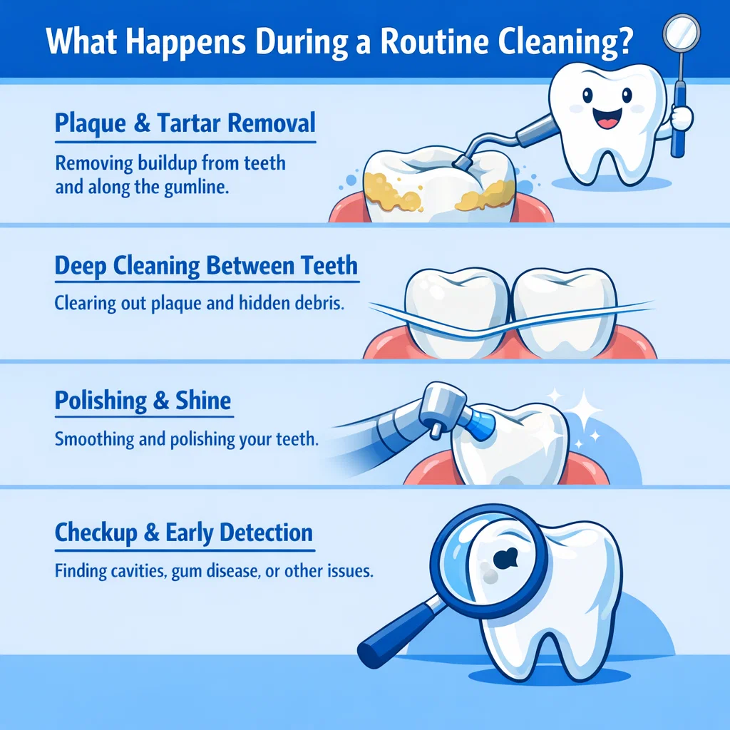 How Routine Cleanings Help You Stay Ahead of Cavities and Gum Disease 1 what happens during a routine dental clenaing