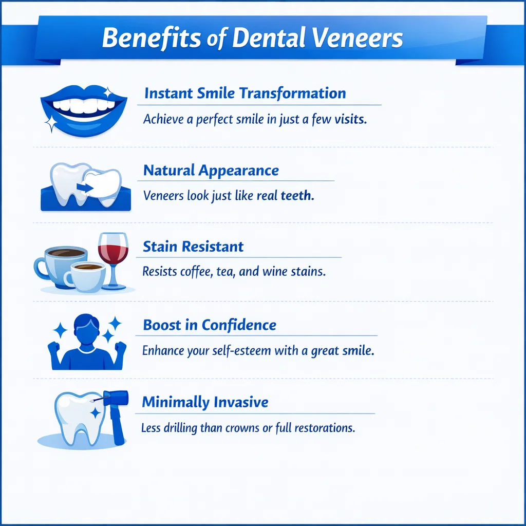 Are Dental Veneers a Permanent Solution? What Patients Should Know 2 benefits of dental veneers
